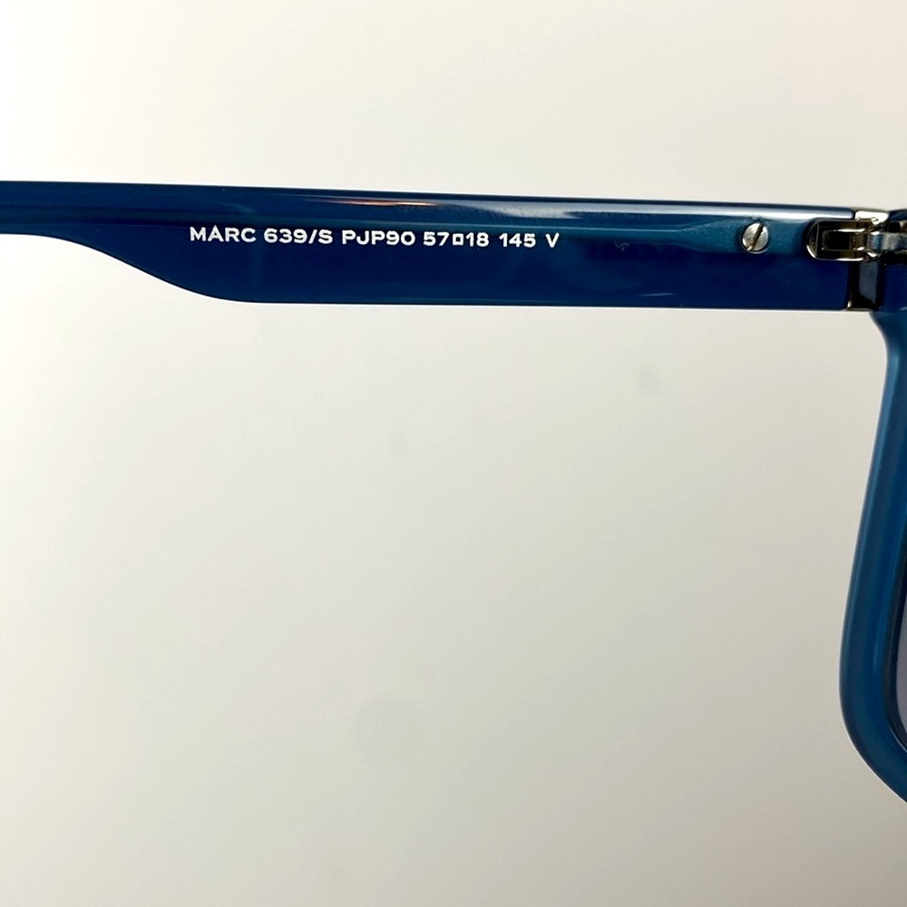 Marc Jacobs Sunglasses Full Rim Blue Rectangular Frame - Picture 10 of 13